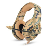 Fone De Ouvido Over-ear Gamer Onikuma Gamer K1-b K1 Camouflage Yellow