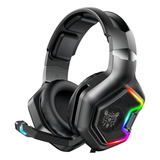 Fone De Ouvido Over-ear Gamer Onikuma K10 Pro Preto Com Luz Led