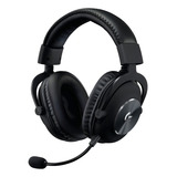 Fone De Ouvido Over-ear Gamer Sem Fio Logitech Pro X Wireless Preto