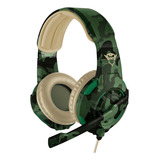 Fone De Ouvido Over-ear Gamer Trust Gxt Radius Gxt 310 Jungle Camo