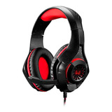 Fone De Ouvido Over-ear Gamer Warrior Rama Verde E Vermelho