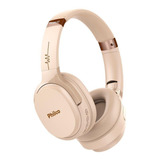 Fone De Ouvido Over-ear Sem Fio Philco Wave Pfo01b Bege
