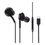 Fone De Ouvido Tipo C Para Samsung Xiaomi Motorola Usb C Cor Preto