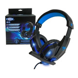 Fone Headset Gamer P2 C/led Azul