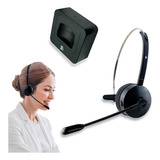 Fone Headset Home Office Telemarketing Callcenter - Sem Fio