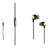 Fone In-ear Auricular Anatômico C/microfone P/celular Tablet Cor Preto