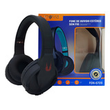 Fone Ouvido Bluetooth Sem Fio Headphone Áudio Stereo Inova Cor Preto