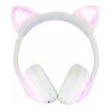 Fone Ouvido Headphone Orelha Gato Bluetooth Infantil P2 Led