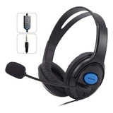 Fone Xbox 360 Xbox One Ps3 Ps4 Almofadado Com Microfone Game Cor Preto