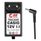 Fonte 12v Para Ad-12 Teclado Casio Wk-3700 Px-555r Ctk-711ex