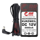 Fonte 12vdc Para Orgão Teclado Piano Digital Kurzweil Sp4-7