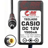 Fonte 12vdc Para Teclado Piano Casio Dp-120 Px-560m X-135we