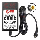 Fonte 12vdc Para Teclado Piano Casio Dp-120 Px-560m X-135we