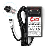 Fonte 15v 48v Para Mesa Som Mixer Arcano Arm Sbk Usb Arm8-fx