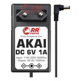 Fonte 6v Para Teclado Controlador Midi Akai Dj Mpd32 Mpd24