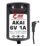 Fonte 6v Para Teclado Controlador Midi Akai Dj Mpd32 Mpd24