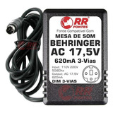 Fonte Ac 17,5v 0.62a Pra Mixer Behringer Eurorack Xenyx 802
