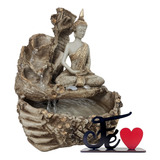 Fonte Água Buda Hindu 3 Quedas Cascata Jardim Decoração Sala
