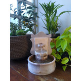 Fonte Agua Cascata Chafariz 2 Quedas Decoração Sala Jardim