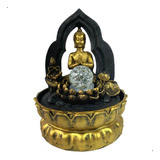 Fonte Agua Decorativa Grande Cascata Artificial Buda Bivolt