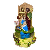 Fonte Água Feng Shui Cascata Sagrada Família Em Resina Lz