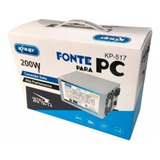 Fonte Atx 12v 1.3 200w Ultra Silence Para Pc Gamer Bivolt