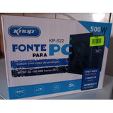Fonte Atx 500w Gamer Ultra Silence Pc Cor Preto 115v/230v