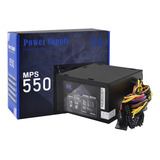 Fonte Atx Gamer 550w Real Para Computador Mtek Mps550 Nova