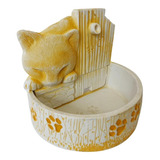 Fonte Bebedouro Gato Água Elétrico Gatos Resina Decorativa