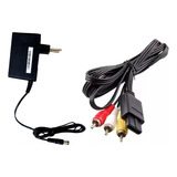 Fonte Bivolt Auto E Cabo Av Compatíveis Com Super Nintendo