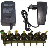 Fonte Bivolt Universal Ac 3v 4.5v 6v 7.5v 9v 12v Dc - 7 Plug