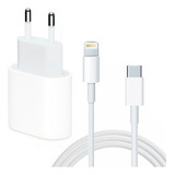 Fonte + Cabo Para iPhone SE X Xr 11 12 13 14 Pro Max Usb C
