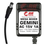 Fonte Carregador 15v P/ Mesa Mixer Gemini Pmx-250 Pmx250