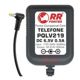 Fonte Carregador 6,5v Pra Telefone Sem Fio Kx-tg4021