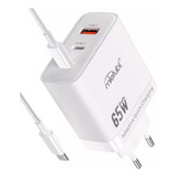 Fonte Carregador Celular Notebook Tablet 65w Usb-c Original