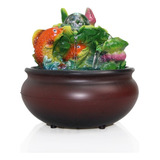 Fonte Cascata Agua Decorativa Resina Balde Grande Luz 295401