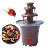 Fonte Cascata Chocolate Fondue Aniversário Torre Fruta Uva 