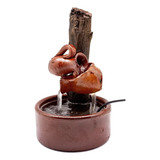 Fonte Cerâmica De Mesa Agua Cascata 2 Quedas Decorativa