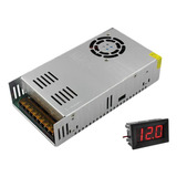 Fonte Chaveada 12v 50a 600w Bivolt + Voltimetro Digital