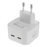 Fonte Compativel iPhone 35w Dupla Entrada Usb-c Lightning 
