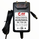 Fonte Dc 12v Para Teclado E Piano Digital Kurzweil Ka130