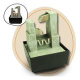 Fonte De Água Decorativa Cascata De Mesa Feng Shui Relaxante