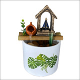 Fonte De Água Decorativa Cascata Natural Relaxa E Harmoniza