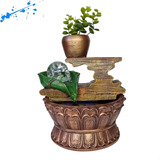 Fonte De Água Feng Shui Decorativa Garden Com Bola De Vidro