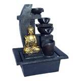Fonte Decorativa Agua Grande Cascata Relaxante Buda 4 Quedas