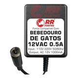 Fonte Energia Ac 12v Pra Bebedouro Felino Gato Cachorro Pet