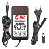 Fonte Externa Para Impressora Térmica Zebra 24v 2.5a Gt800