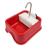 Fonte Furacão Pet Quadrada Vermelho Bivolt 1,5l