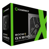 Fonte Gamemax Gx800 800w 80 Plus Gold Pfc Ativo Preta
