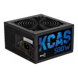 Fonte Gamer Atx Aerocool Kcas 500w 80 Plus Full Range Apfc